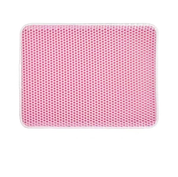 Cat Litter Mat Pet Solid Color Waterproof Cat Litter Mat Easy Clean Scatter Control Pets Supplies - Image 9